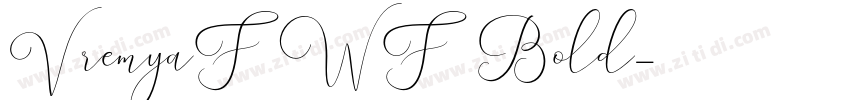 VremyaFWF Bold字体转换